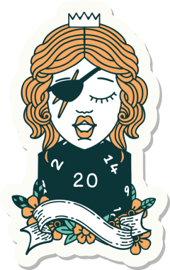 Bir insan tarafından çizilmiş 20 zarlı düzenbaz insan etiketi.