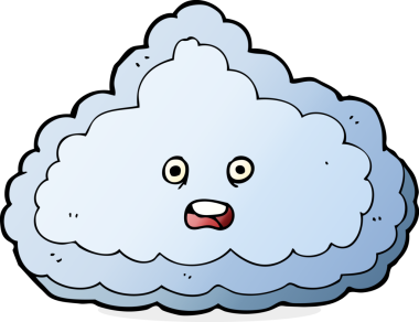 bir insan tarafından çizilmiş karikatür bulutu