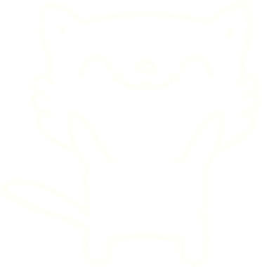 Bir insan tarafından çizilmiş şirin kedi tebeşiri.