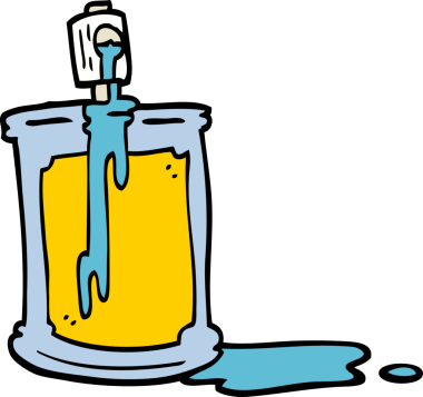 Bir insan tarafından çizilmiş karalama tarzı çizgi film spreyi.