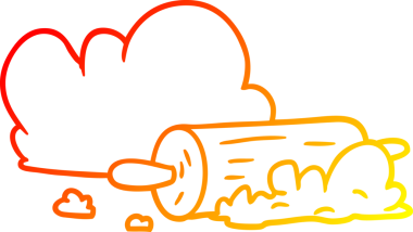 Bir insan tarafından çizilen merdane ve hamurun sıcak eğimli çizgi çizimi