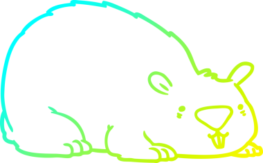 Bir insan tarafından çizilen bir çizgi romanın soğuk gradyan çizimi