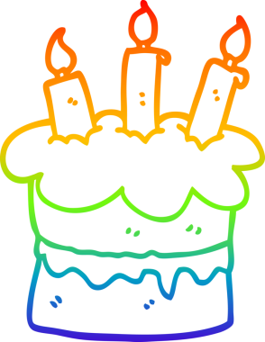 Bir insanın çizdiği çikolatalı pastanın çizimi.