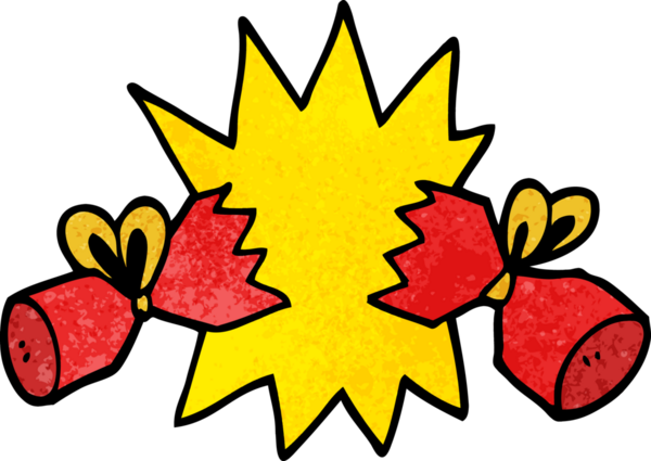 Bir insan tarafından çizilmiş karikatür krakeri.