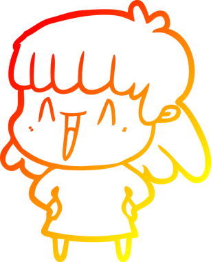 Bir insan tarafından çizilmiş bir karikatür kadın çizimi