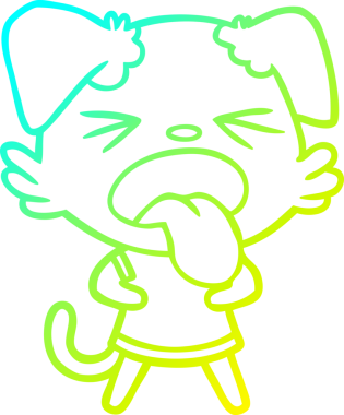 Bir insan tarafından çizilmiş iğrenç bir çizgi film çizimi.