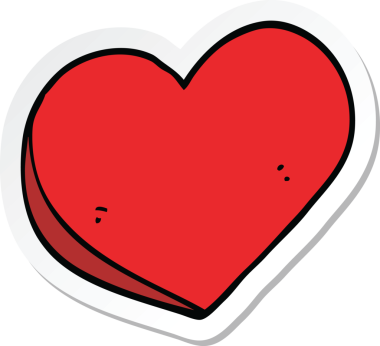 Bir insan tarafından çizilmiş bir aşk kalbinin çıkartması.