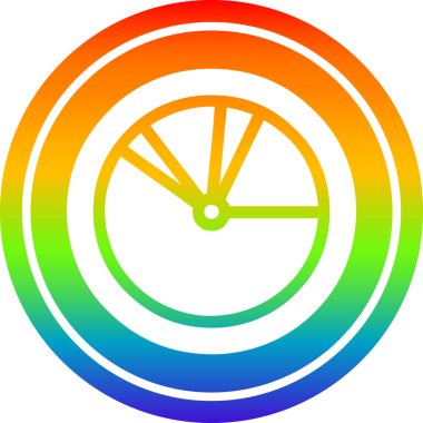Bir insan tarafından çizilmiş gökkuşağı gradyanı simgesi