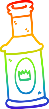 gökkuşağı gradyanı çizimi bir insan tarafından çizilmiş alkollü bir çizgi.