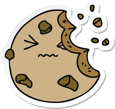 Garip bir el yazısı çizilmiş, insan tarafından çizilmiş bir kurabiye.