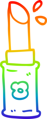 gökkuşağı gradyan çizgi çizimi bir insan tarafından çizilmiş ruj