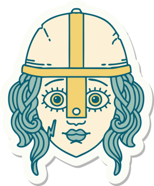 Bir insan tarafından çizilmiş insan dövüşçüsünün çıkartması.