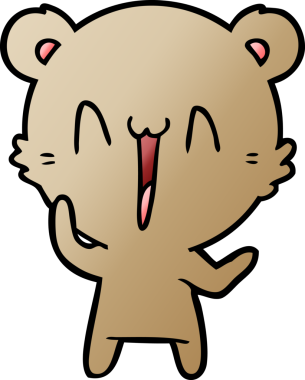 Bir insan tarafından çizilmiş bir çizgi film karakteri.