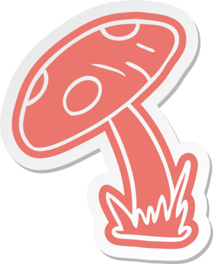 Bir insan tarafından çizilmiş bir kurbağa dışkısının karikatür etiketi.