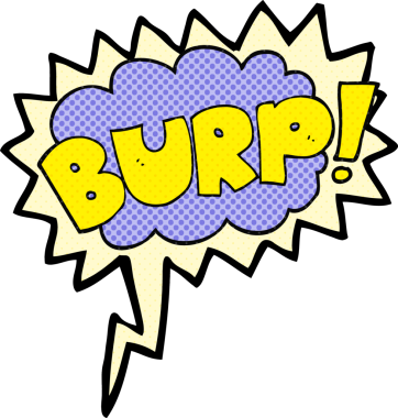 Bir insan tarafından çizilmiş serbest çizilmiş çizgi roman konuşma balonu geğirme metni