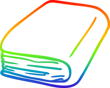 gökkuşağı gradyan çizimi bir insan tarafından çizilmiş bir günlük kitabı