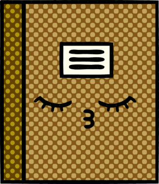 Bir insan tarafından çizilmiş çizgi roman tarzı bir defter.