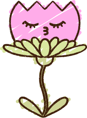 Bir insan tarafından çizilen Mutlu Çiçek Tebeşiri