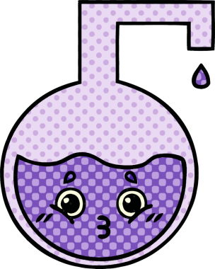 Bir insan tarafından çizilmiş bir bilim deneyinin çizgi romanı.