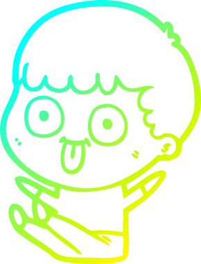 Bir insan tarafından çizilmiş soğuk çizgi çizgi film karakteri.