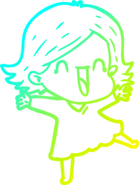 Bir insan tarafından çizilmiş gülen bir karikatür çizimi.