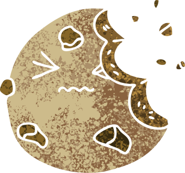 Bir insan tarafından çizilmiş retro illüstrasyon tarzı tuhaf bir çizgi film.