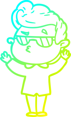 Bir insan tarafından çizilmiş karikatür karikatürü.