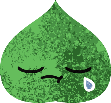 Bir insan tarafından çizilmiş dışavurumsal yaprağın retro çizim tarzı karikatürü