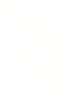 Bir insan tarafından çizilen sanatçı paleti tebeşiri