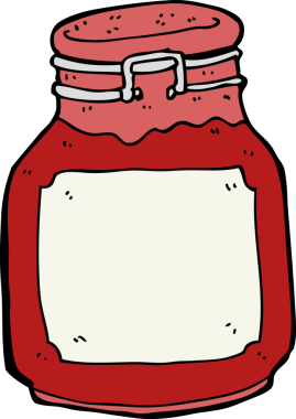 bir insan tarafından çizilmiş çizgi film reçel muhafazası