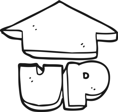 Bir insan tarafından çizilmiş siyah beyaz karikatür sembolü