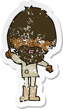 Wellington çizmeleri içinde bir insan tarafından çizilmiş hippi bir çizgi film karakterinin gerilimli çıkartması.