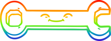 gökkuşağı gradyan çizgi çizimi bir insan tarafından çizilmiş çizgi film anahtarı