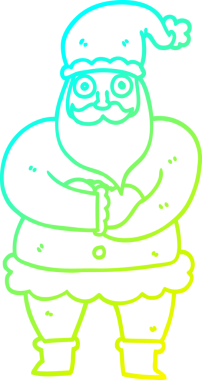 Soğuk gradyan çizgi çizimi bir insan tarafından çizilmiş baba çizgi filmi.