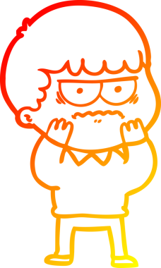 Bir insan tarafından çizilen sıcak çizgi çizimi