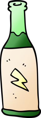 Bir insan tarafından çizilmiş ucuz içki.