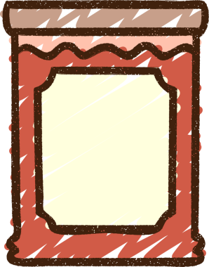 Bir insan tarafından çizilen Jam Jar Chalk çizimi