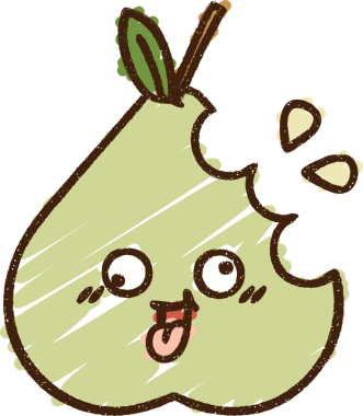 Bir insan tarafından çizilen Armut Tebeşiri