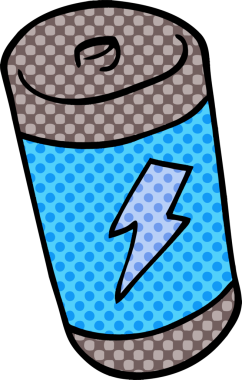 Bir insan tarafından çizilmiş bir pil karalaması.