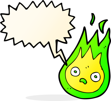 bir insan tarafından çizilmiş konuşma balonlu çizgi film dost ateş topu