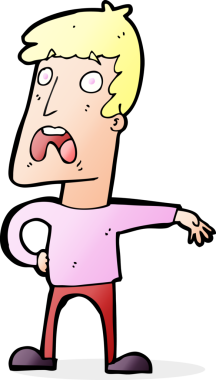 Bir insan tarafından çizilmiş, şikayet eden bir karikatür.