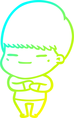 Bir insan tarafından çizilmiş kendini beğenmiş bir çizgi film karakteri.