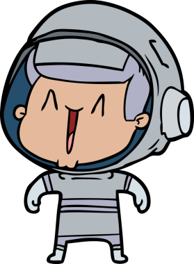 Bir insan tarafından çizilmiş bir astronot.