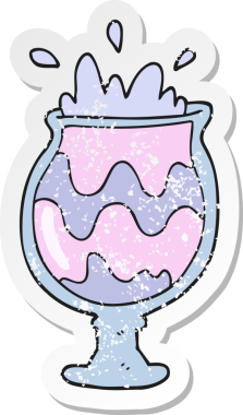 Bir insan tarafından çizilmiş garip bir karikatürün gerilimli yapıştırması.