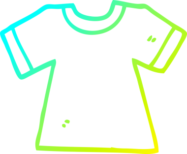 Bir insan tarafından çizilmiş karikatür tişörtü.