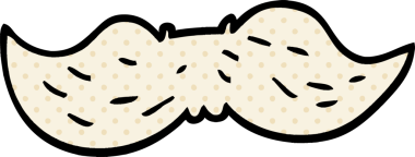 Bir insan tarafından çizilmiş karikatür adam bıyığı.