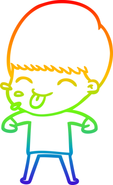 Gökkuşağı gradyan çizimi bir insan tarafından çizilmiş kaba bir adamın çizimi