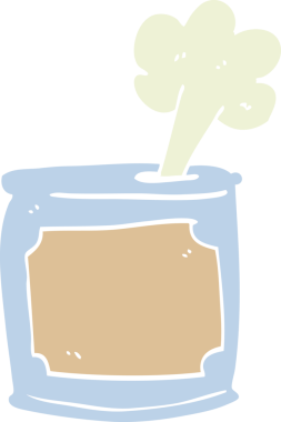 karikatür konservesi bir insan tarafından çiziliyor.