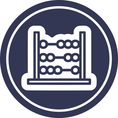 Bir insan tarafından çizilmiş geleneksel abaküs simgesi