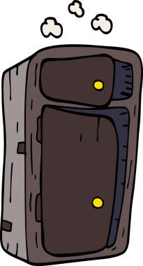 Bir insan tarafından çizilmiş karalama kabini.